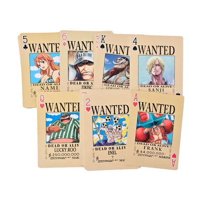 One Piece - Wanted | Playing cards (each card with an unique pic)