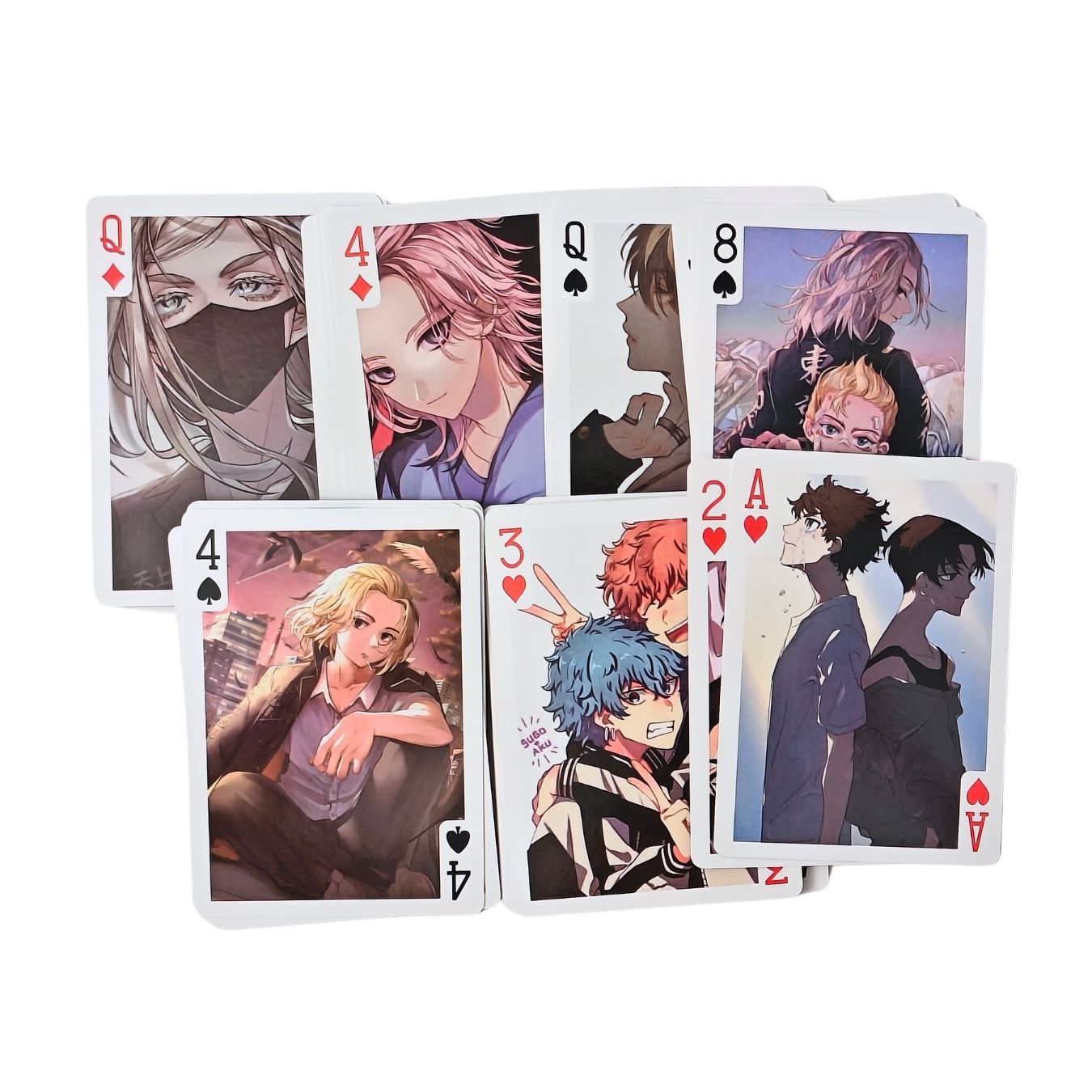 Tokyo Revengers | Playing cards (each card with an unique pic)