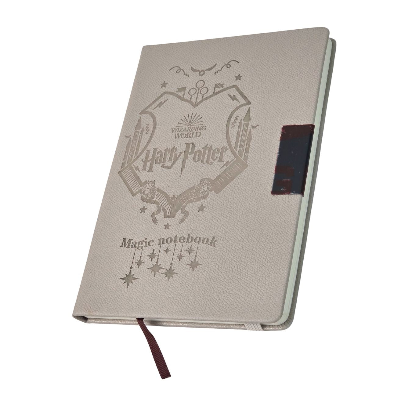 Harry Potter  -Wizarding World - Hard-Cover Faux-Leather Diary Medium DK 19 -Beige (21*15 cm)