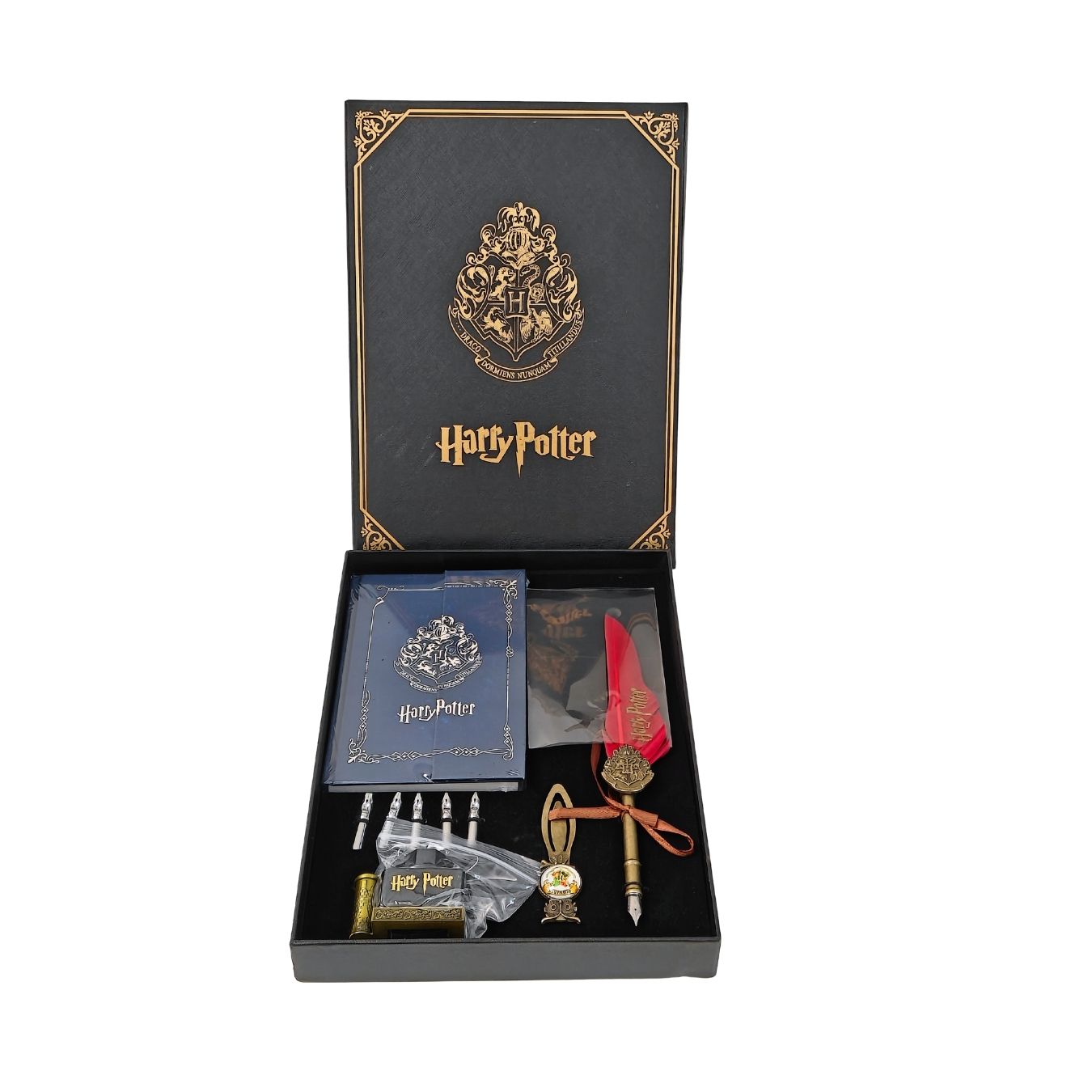 Harry Potter - Pen Set (Diary, Pen, Ink Pot, Pen Stand, Calligraphy Nibs, Metal Bookmark)
