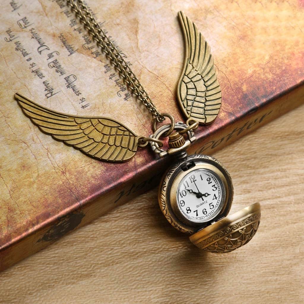 Harry Potter - Brass Snitch Pocket Watch With Chain