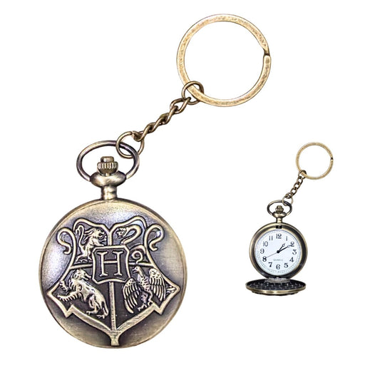 Hogwarts Logo (5 cm) | Metal Pocket Watch | Harry Potter