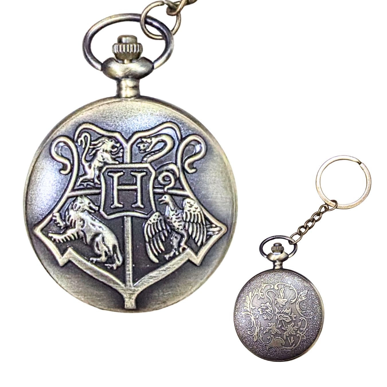 Hogwarts Logo (5 cm) | Metal Pocket Watch | Harry Potter
