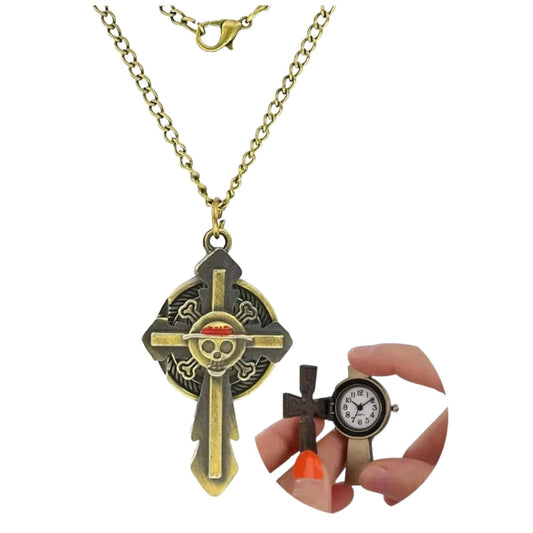 Pirate Logo Metal Pocket Watch (5 cm) | One Piece
