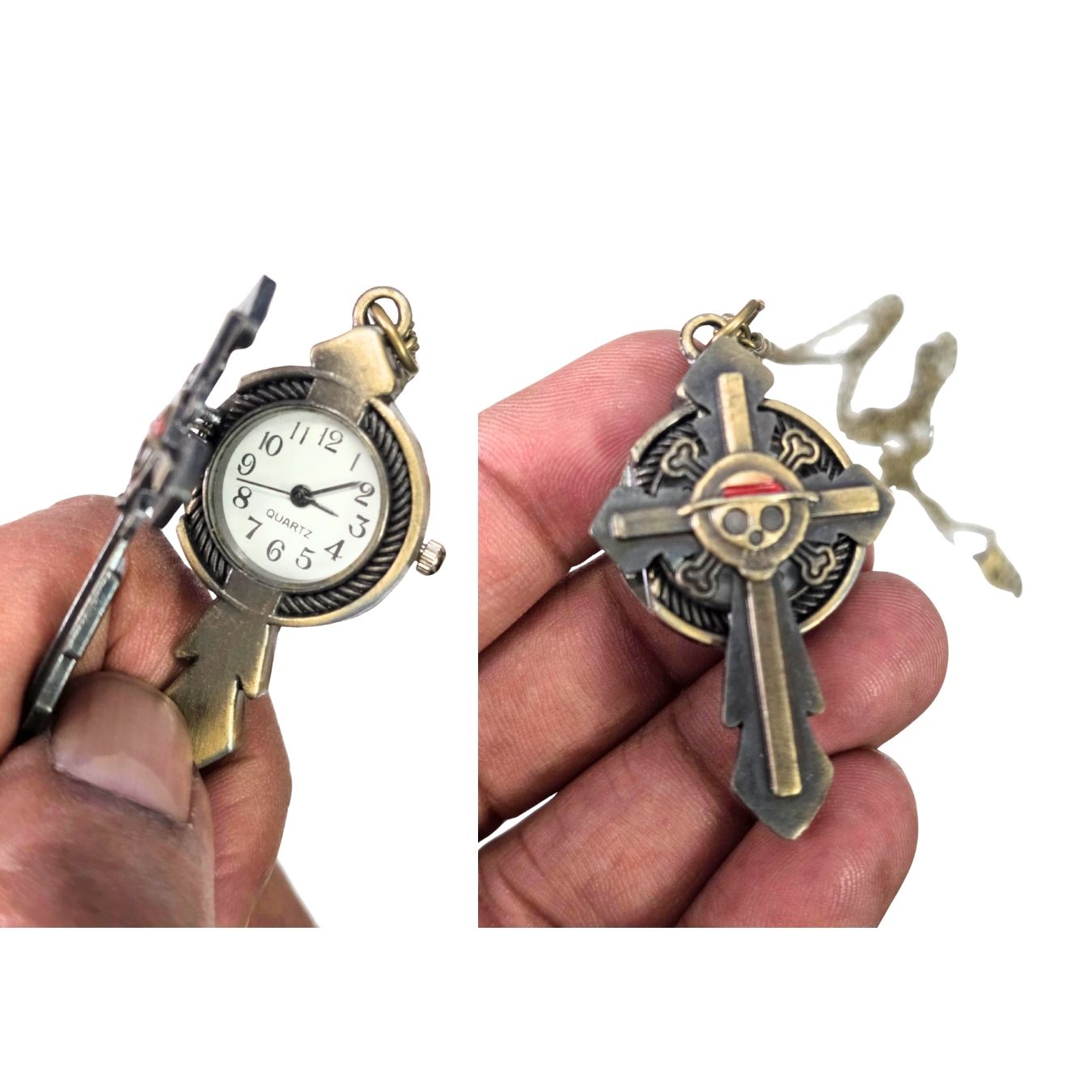 Pirate Logo Metal Pocket Watch (5 cm) | One Piece