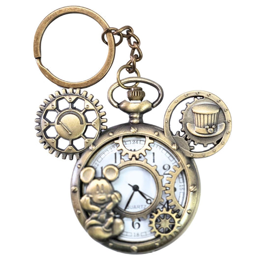 Mickey Mouse & Steam Train (7 cm) | Metal Pocket Watch