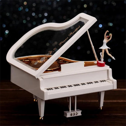 Ballerina on Piano - Dancing on Piano with Auto-wind Music Box