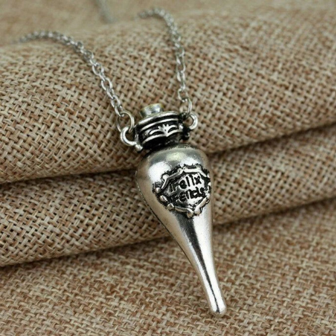 Felix Felicis Potion Bottle Pendant Necklace -Harry Potter