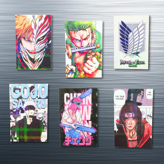 Anime Fridge Magnets (11 x 7 cm) with holographic effect (select from menu)