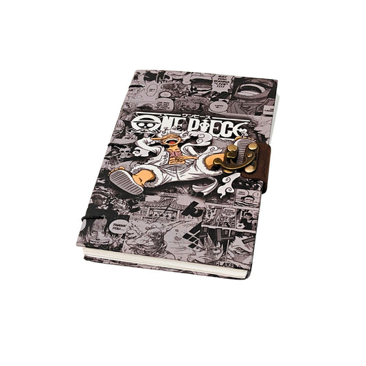 One Piece Gear 5 Luffy Manga Style Journal with Side Lock | A5