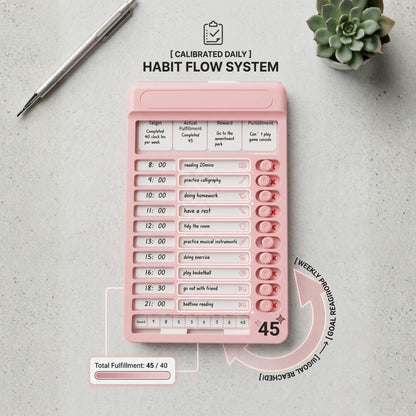 Customizable Daily Habit Tracker & Schedule Board
