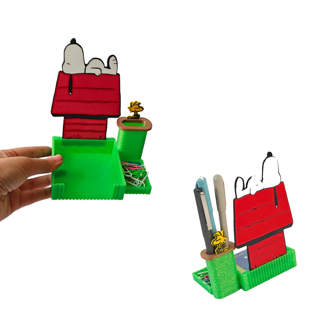 Snoopy & Woodstock | Sticky Note & Pen Stand (16*13*9 cm)