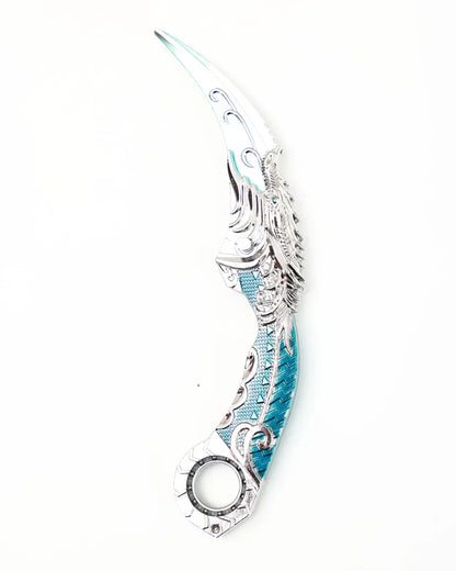 Foldable Karambit with Finger Spinner - not sharp (15 cm ) (select variant)