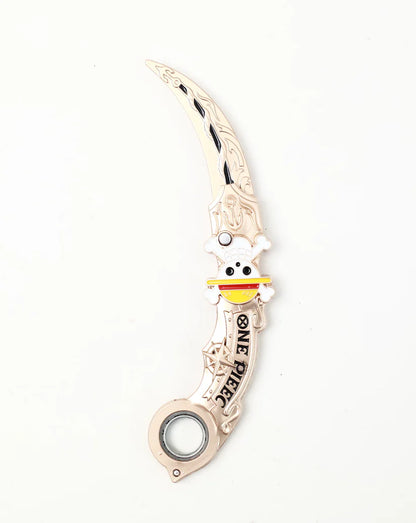 Foldable Karambit with Finger Spinner - not sharp (15 cm ) (select variant)