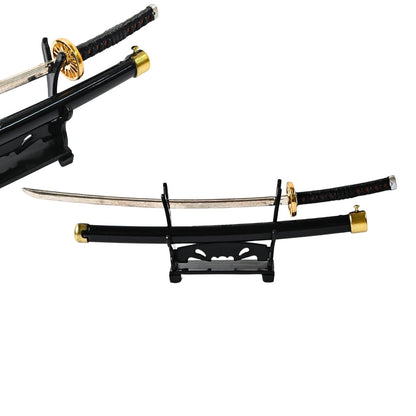 Mini Metal Katana (not sharp, 24 cm) | Button open (katana stand not included) (select variant from menu)