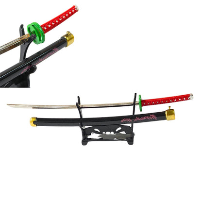 Mini Metal Katana (not sharp, 24 cm) | Button open (katana stand not included) (select variant from menu)