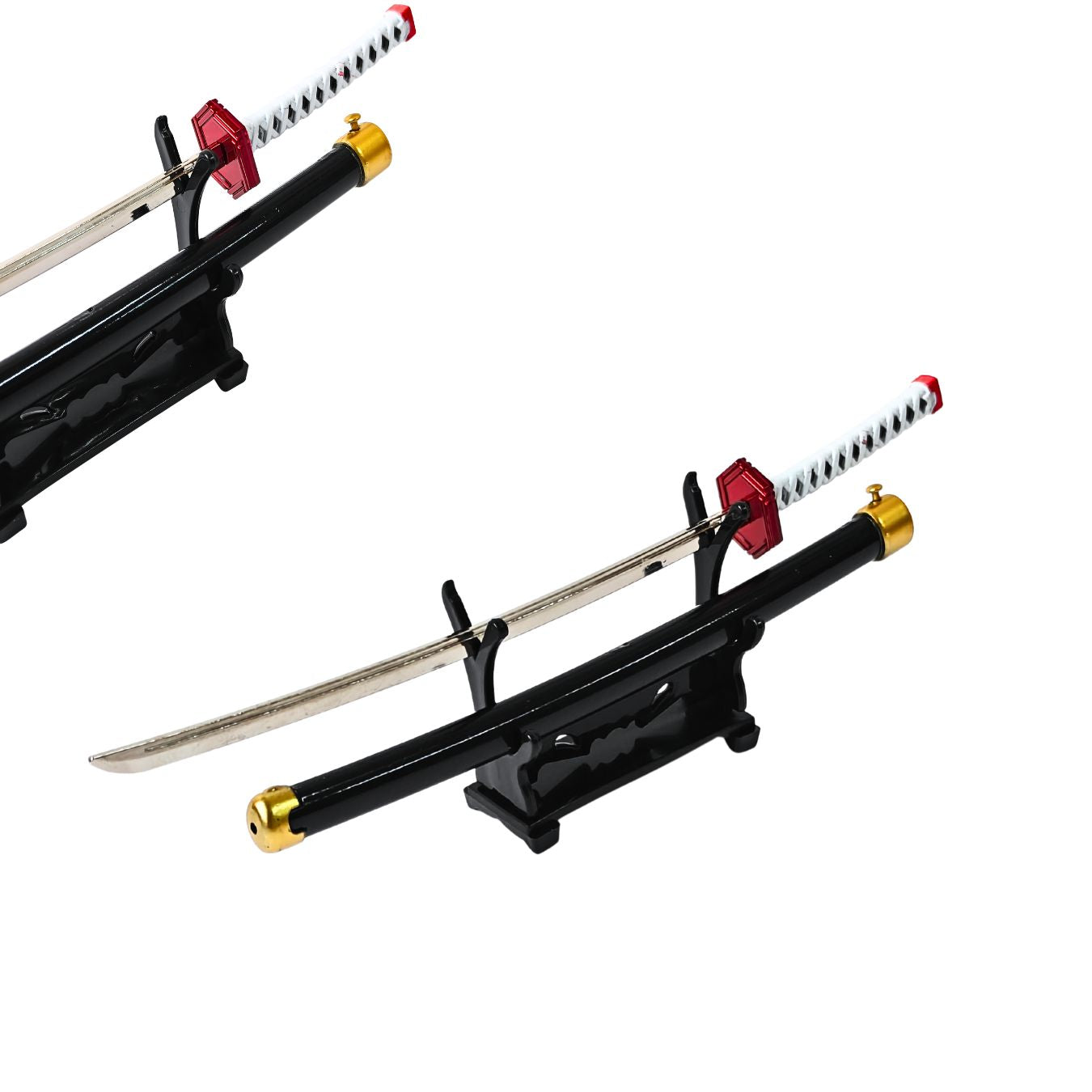 Mini Metal Katana (not sharp, 24 cm) | Button open (katana stand not included) (select variant from menu)