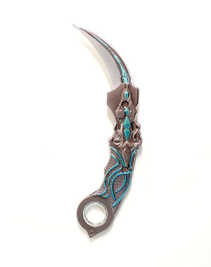 Foldable Karambit with Finger Spinner - not sharp (15 cm ) (select variant)