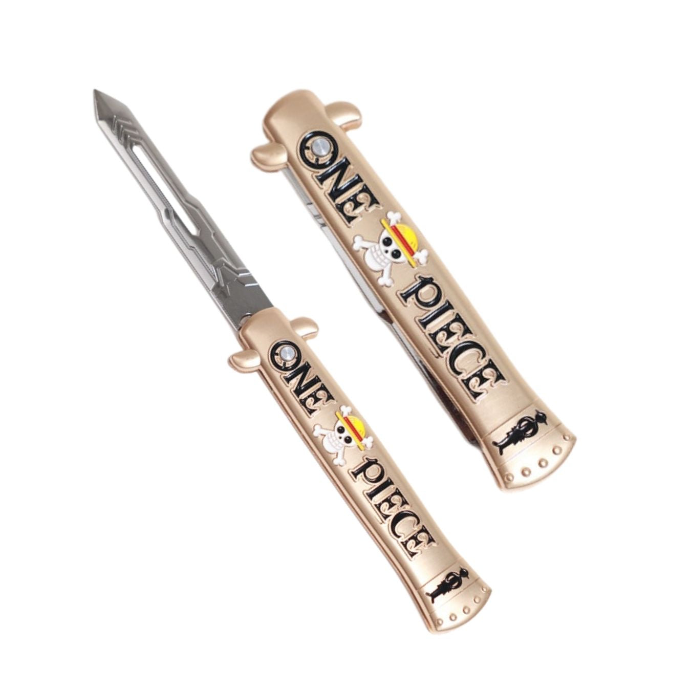 Foldable Metal Anime Knife (23cm) - Snap-open (cosplay item, not sharp)