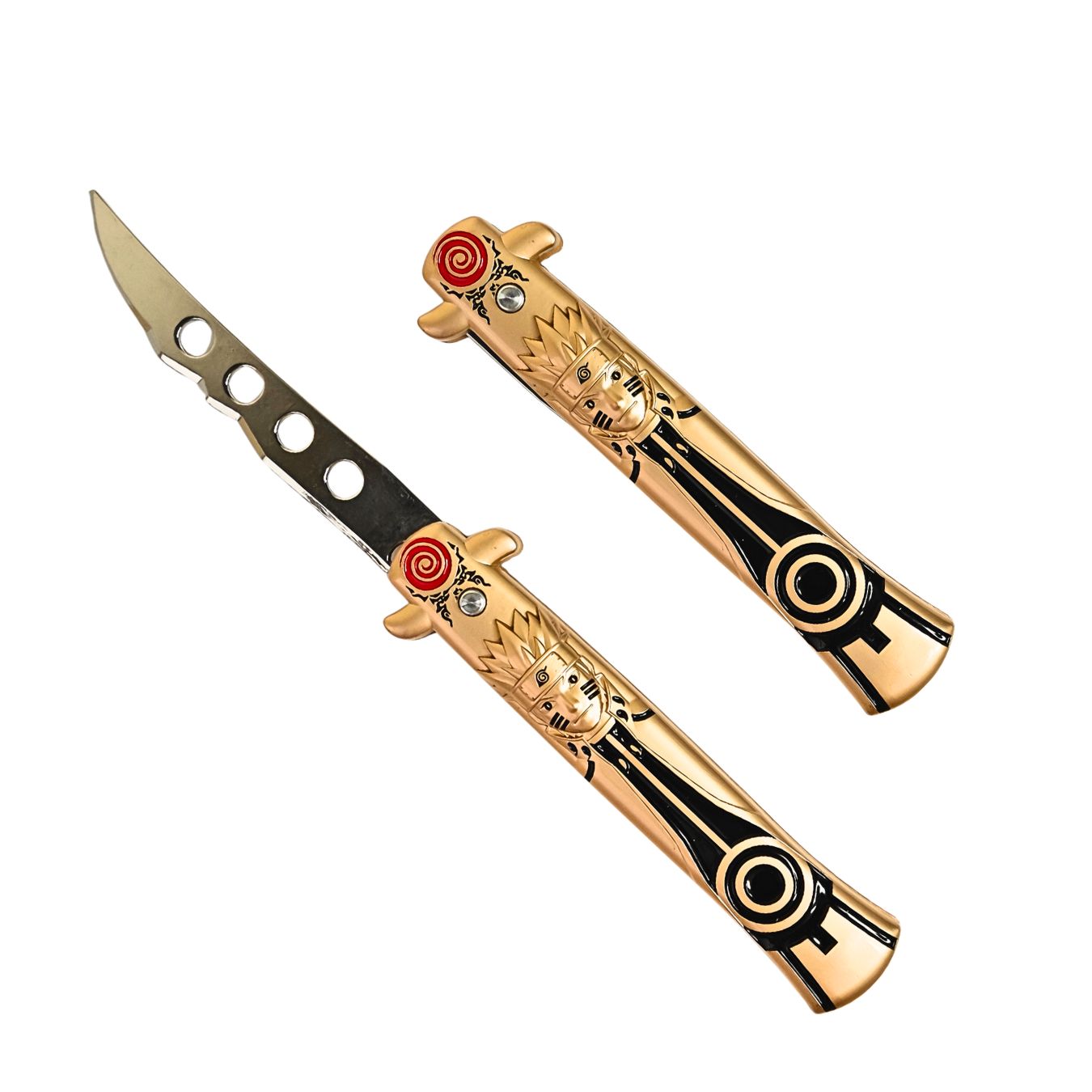 Foldable Metal Anime Knife (23cm) - Snap-open (cosplay item, not sharp)