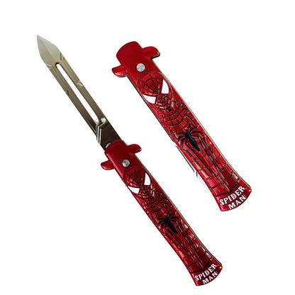 Foldable Metal Anime Knife (23cm) - Snap-open (cosplay item, not sharp)