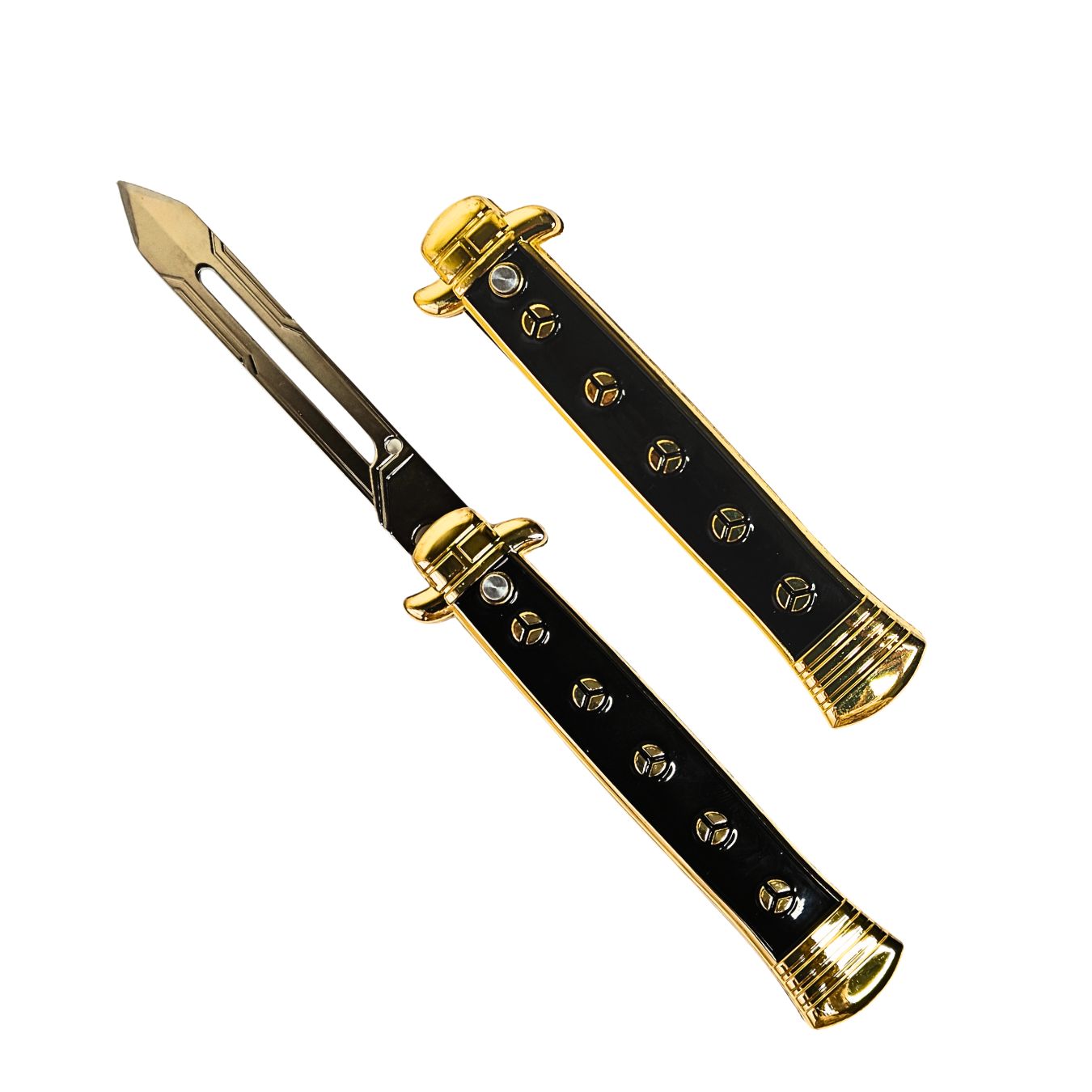 Foldable Metal Anime Knife (23cm) - Snap-open (cosplay item, not sharp)