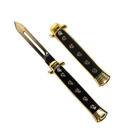 Foldable Metal Anime Knife (23cm) - Snap-open (cosplay item, not sharp)