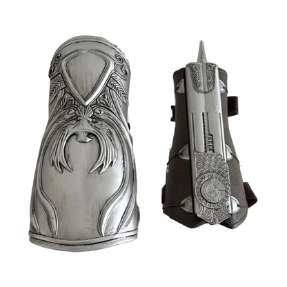 Gaunlet with Hidden Spring Loaded Blade (38 cm) | Assassin's Creed Brotherhood | Adjustable for hand sizes