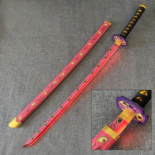 Kokushibo LED Katana - Demon Slayer - Wooden (no sharp edge) Life-sized - 104 cm #91