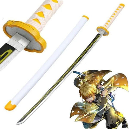 Zenitsu's Katana | Demon Slayer | Wooden (no sharp edge) Life-sized - 104 cm #128