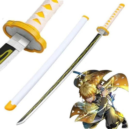 Zenitsu's Katana | Demon Slayer | Wooden (no sharp edge) Life-sized - 104 cm #128
