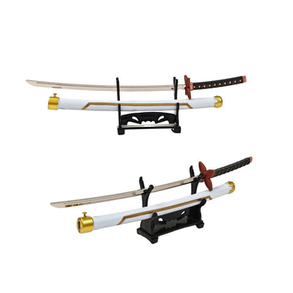 Mini Metal Katana (not sharp, 24 cm) | Button open (katana stand not included) (select variant from menu)