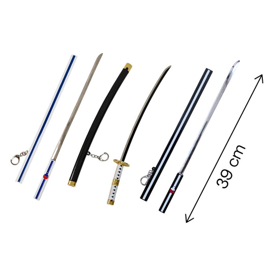 Table-top Metal Katana (not sharp, 39 cm) (katana stand not included) (select variant from menu)