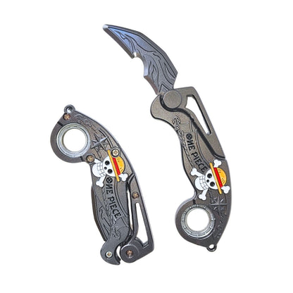 Tri-Fold Karambit with finger spinner (17 cm) (not sharp)