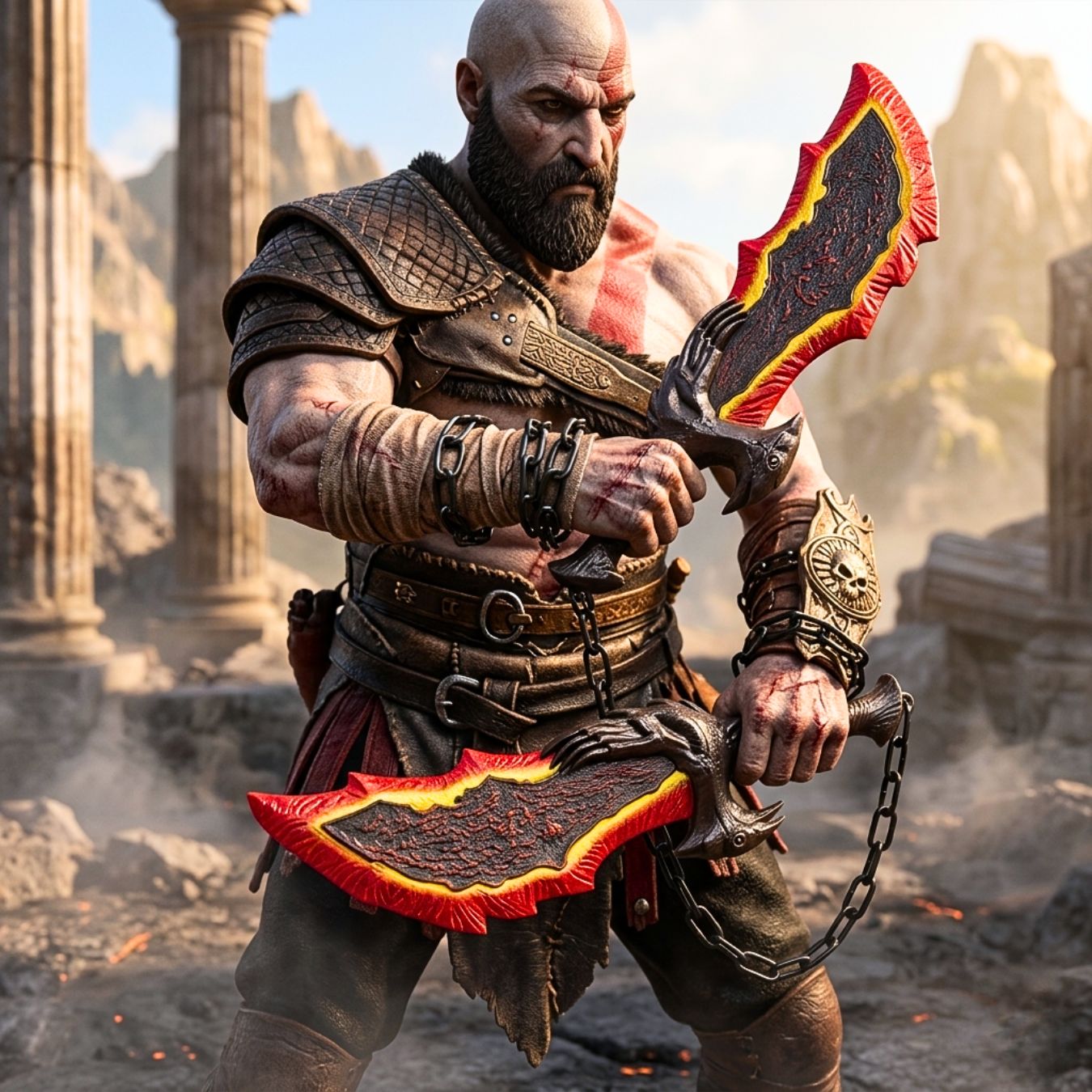 God of War Kratos Blades of Chaos (Twin set 45 x 13 cm)