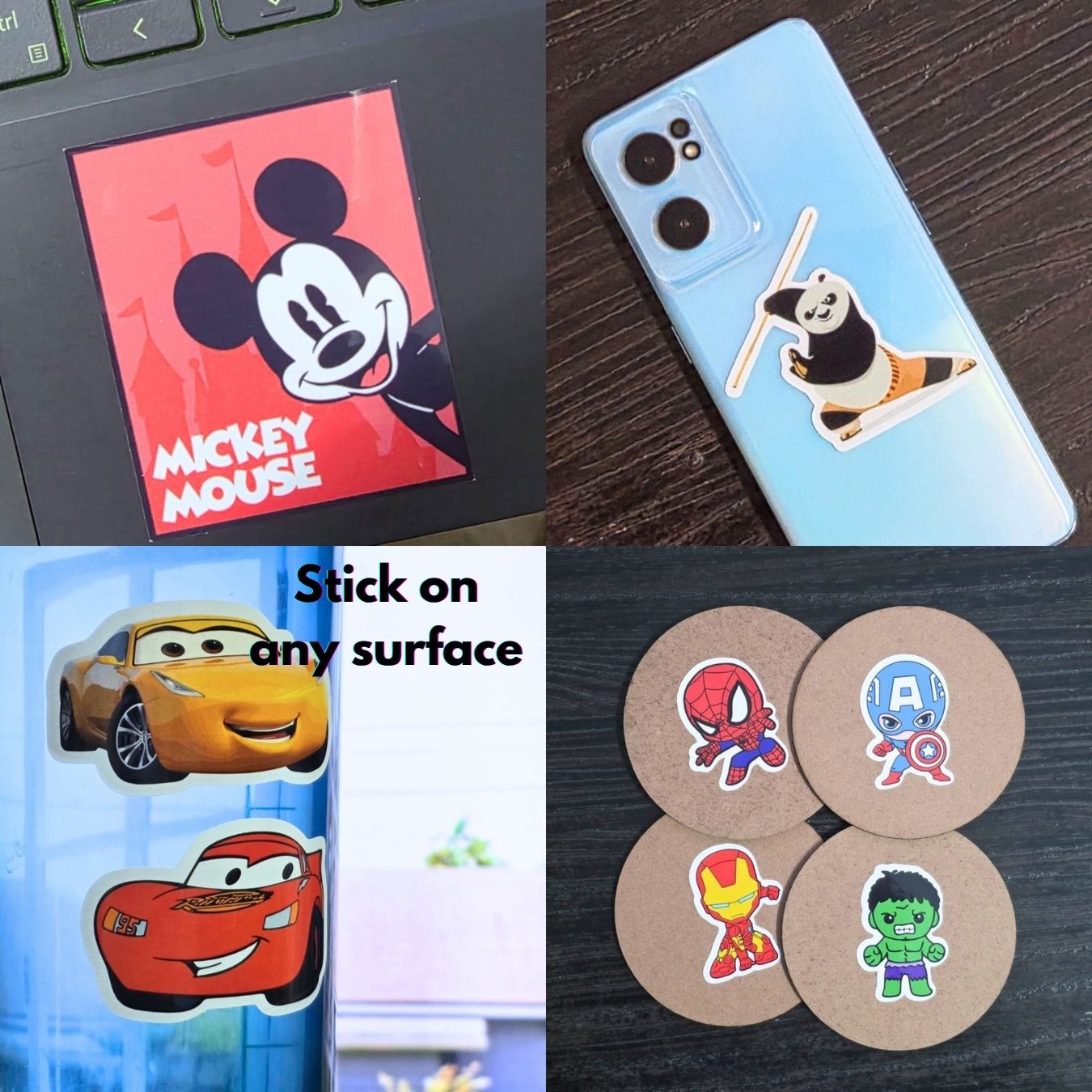 Cartoon Superstars - The Ultimate Sticker Mix - Set of 53 Premium Waterproof Stickers