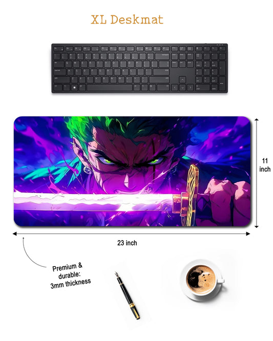 Zoro - One Piece - XXL Deskmat (60x28 cm)