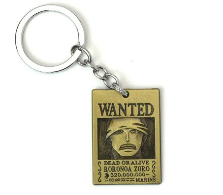 One Piece Metal Keychain