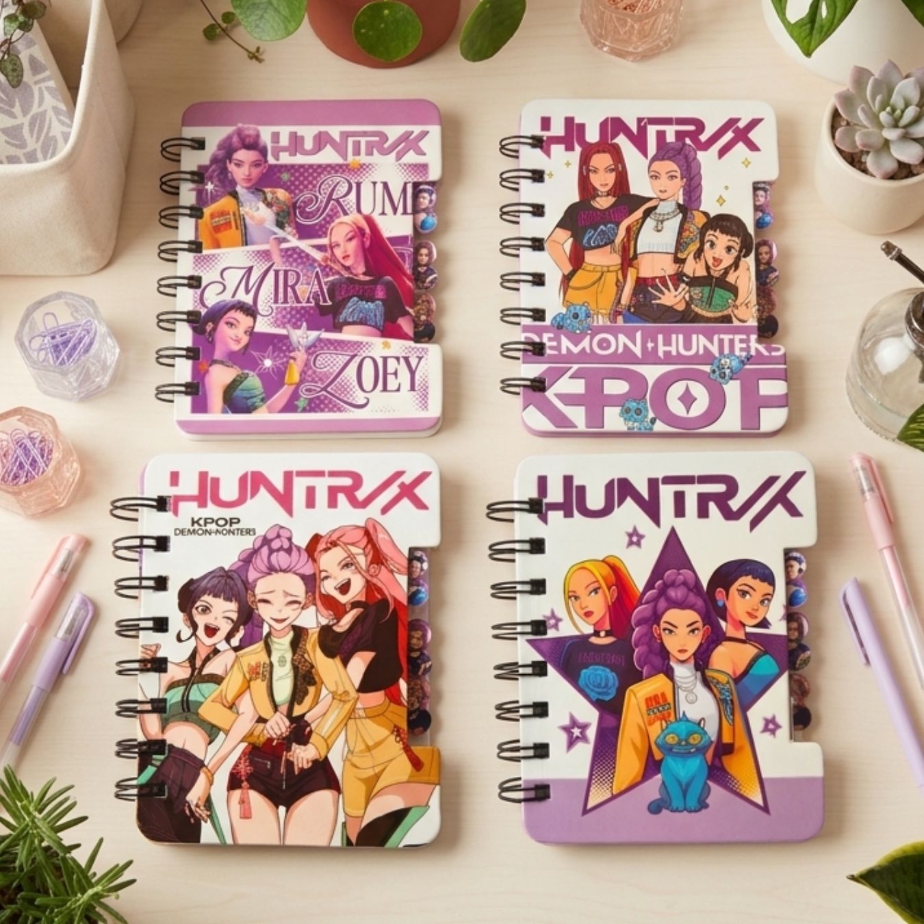 K-POP Demon Hunters HUNTR/X Spiral Notebook Collection (12 x 10 cm) (select variant)