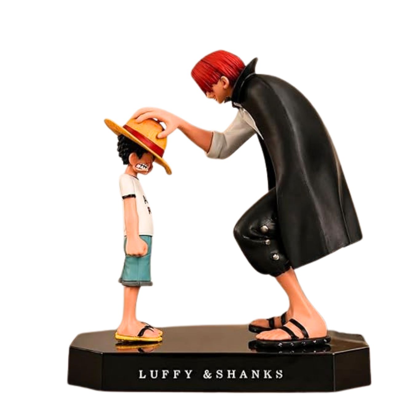 One Piece Shanks & Young Luffy Straw Hat Promise Figure (17 cm)