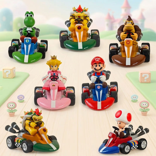 Mario Kart Pull-Back Racer Figure Collection (select character)