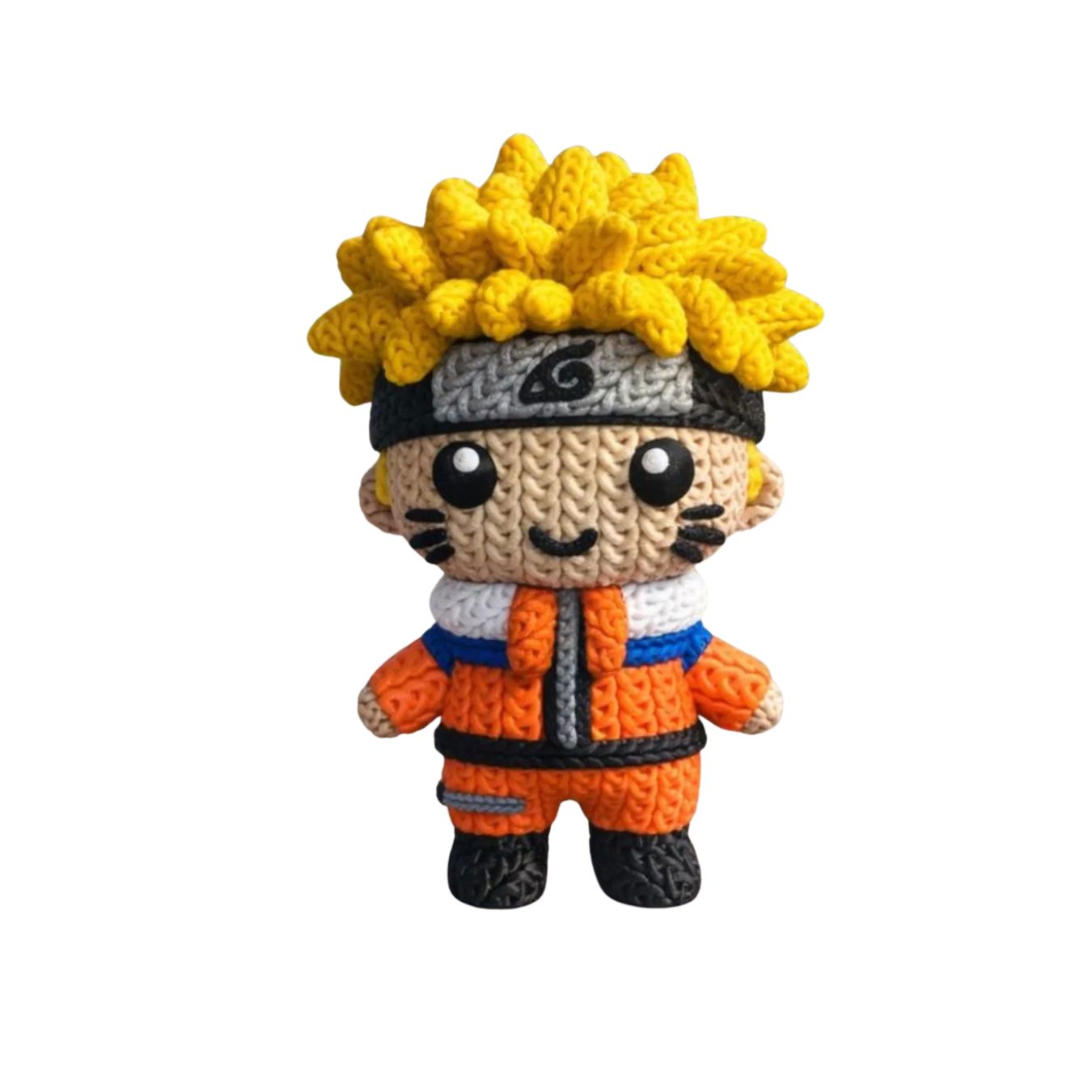 Naruto-Knitted Effect Figures-(select character) (made of PVC, not Yarn) (10 cm)