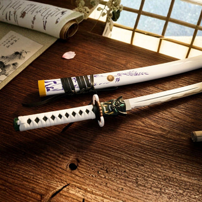 White Oni Guard Cosplay Katana Replica (No Sharp Edges)(108 cm) | Valorant