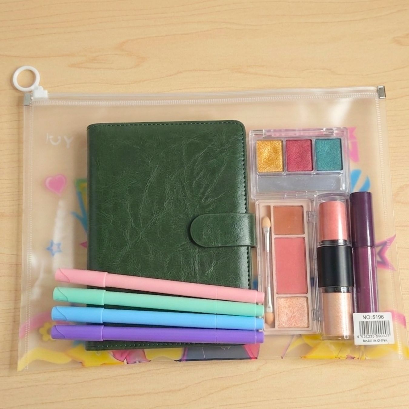 K-Pop Demon Hunter Theme Transparent A4 (33 x 24 cm) Size Stationery Pouch (select variant)
