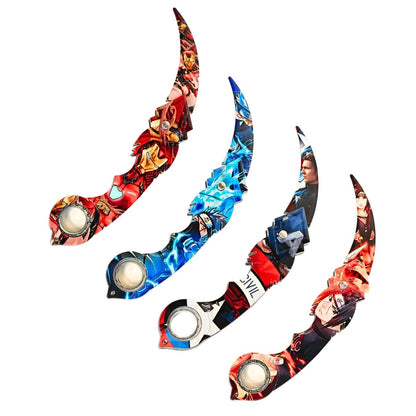 Karambit - Foldable with Finger Spinner (not sharp) (select from menu)