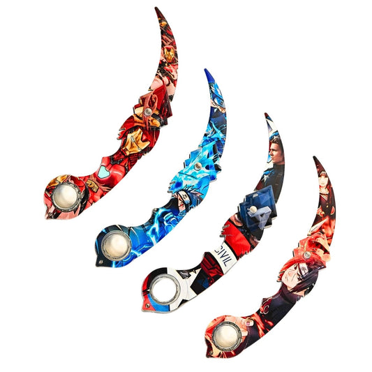 Karambit - Foldable with Finger Spinner (not sharp) (select from menu)