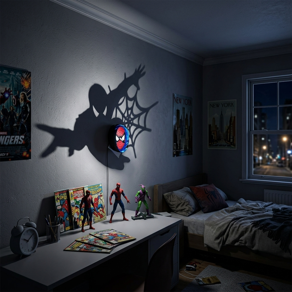 Spiderman Shadow Wall Lamp (15 x 10 x 12)