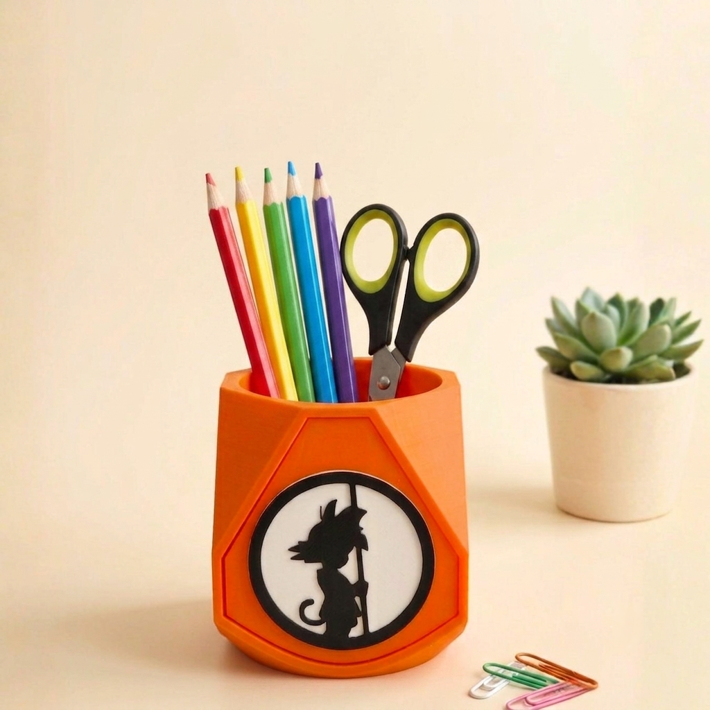 Goku Silhouette Stationery Stand (9 x 8 x 8 cm) | Dragon Ball Z