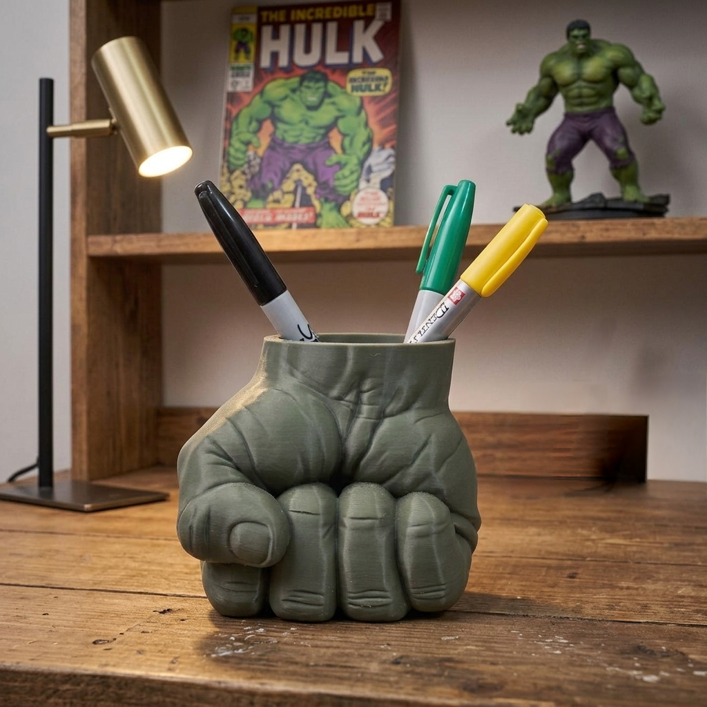 Hulk Gamma Grip Desk Accessory & Planter - (10 cm)