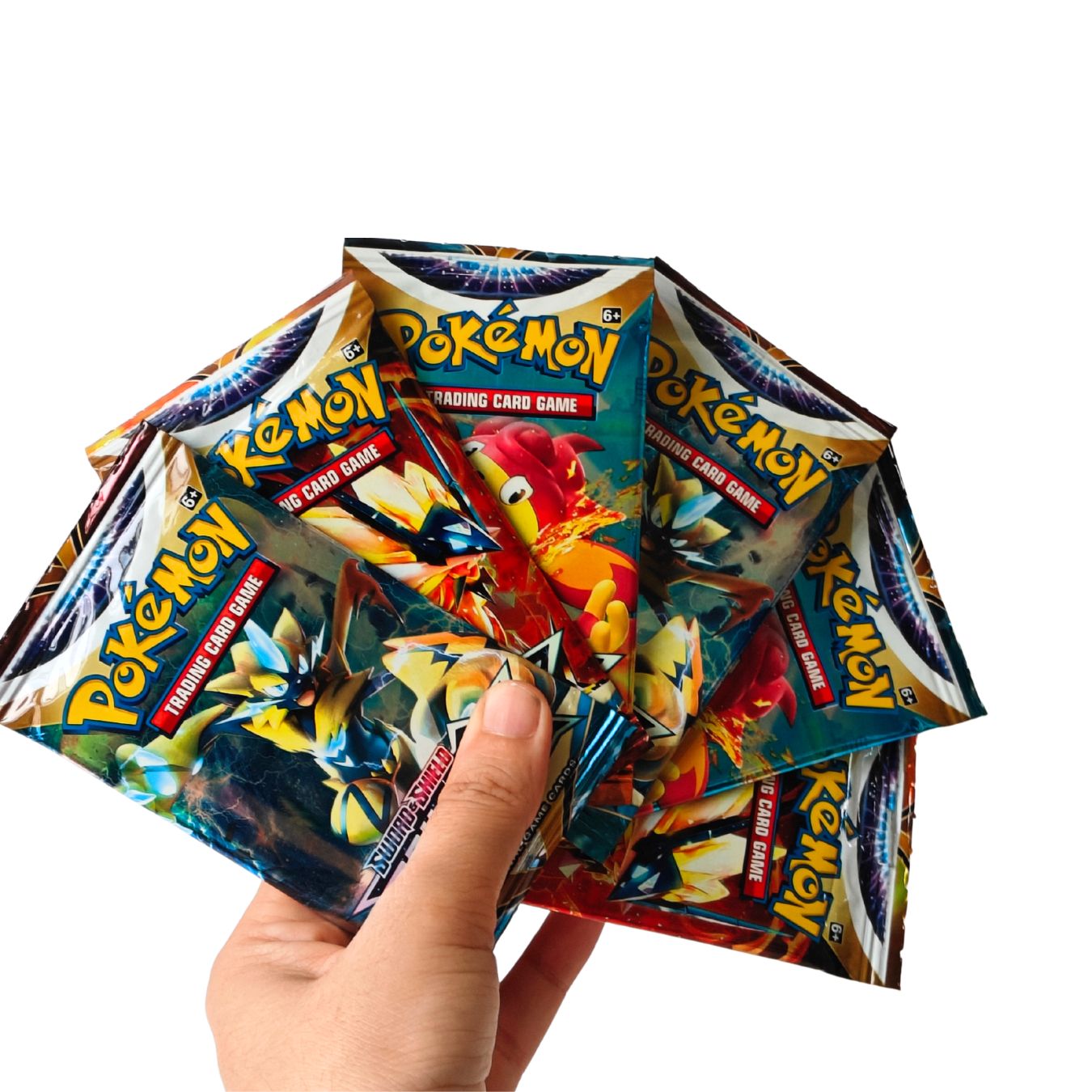 Pokemon TCG - Sword & Shield Brilliant Stars Booster Pack of 6 (9*6.5 cm)